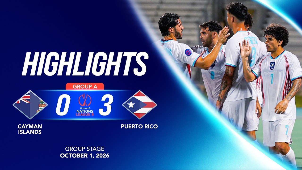 Cayman Islands 0 - 3 Puerto Rico — Full Highlights