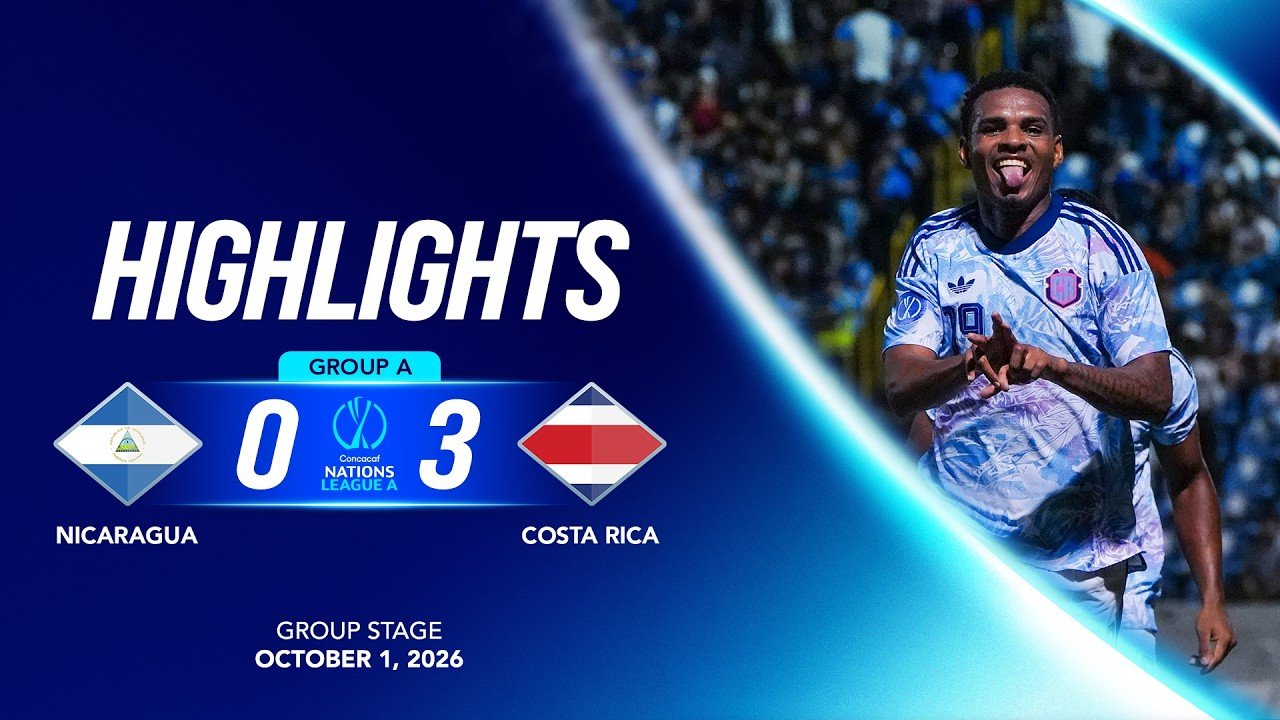 Nicaragua 0 - 3 Costa Rica — Full Highlights