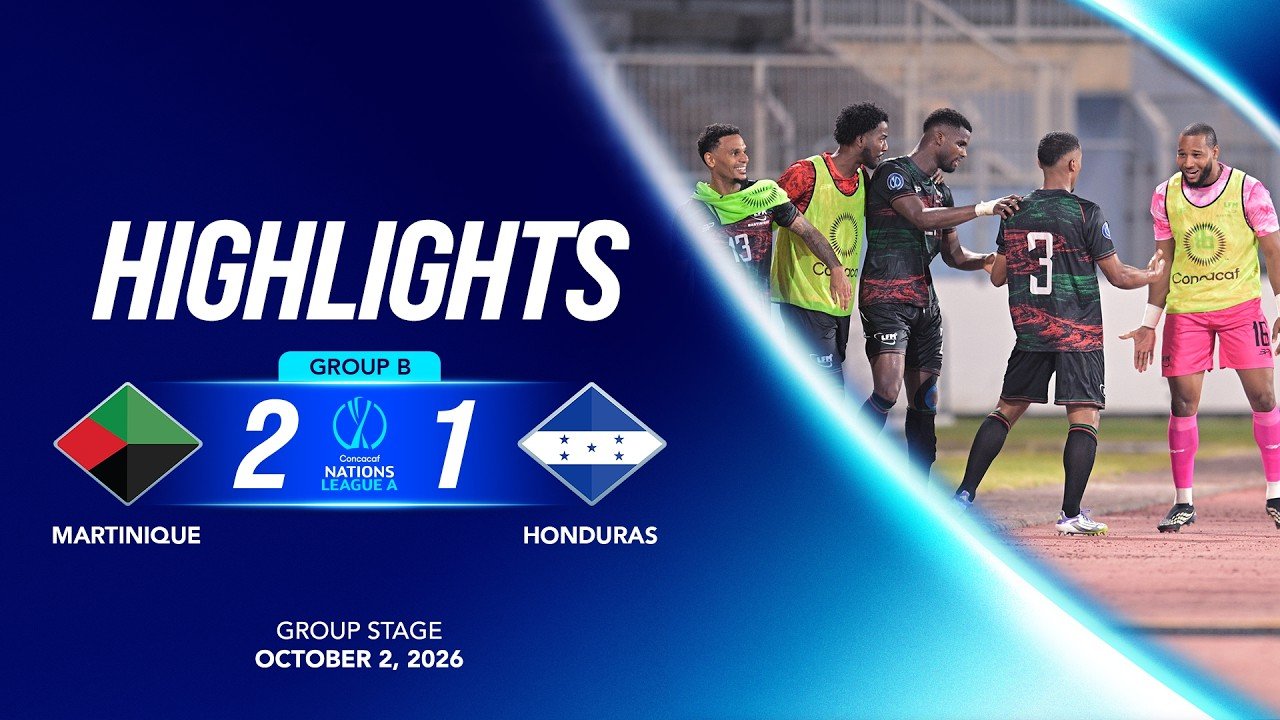 Martinique 2 - 1 Honduras — Full Highlights
