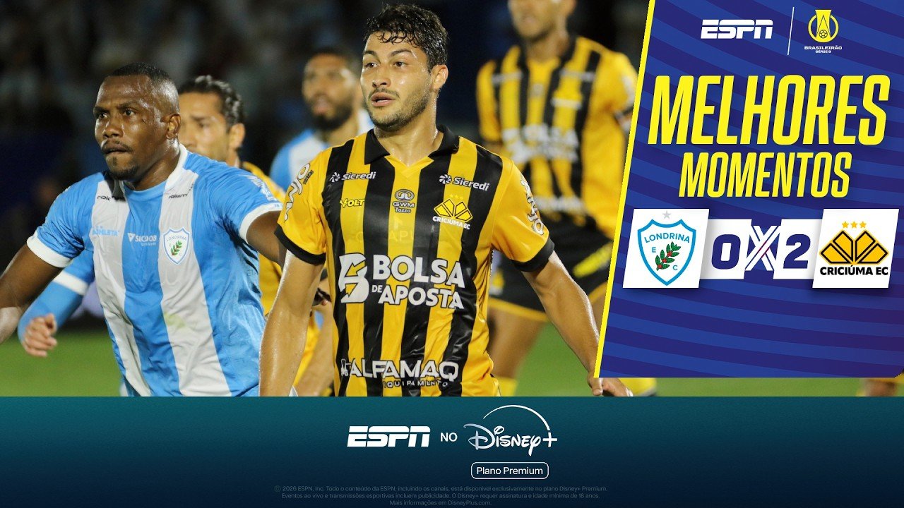 Londrina 0 - 2 Criciúma — Full Highlights