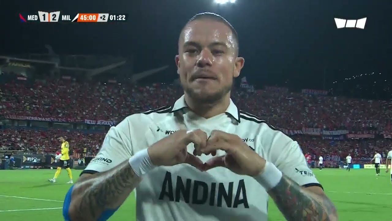 Ind. Medellín 1 - 2 Millonarios — 45' Leonardo Castro