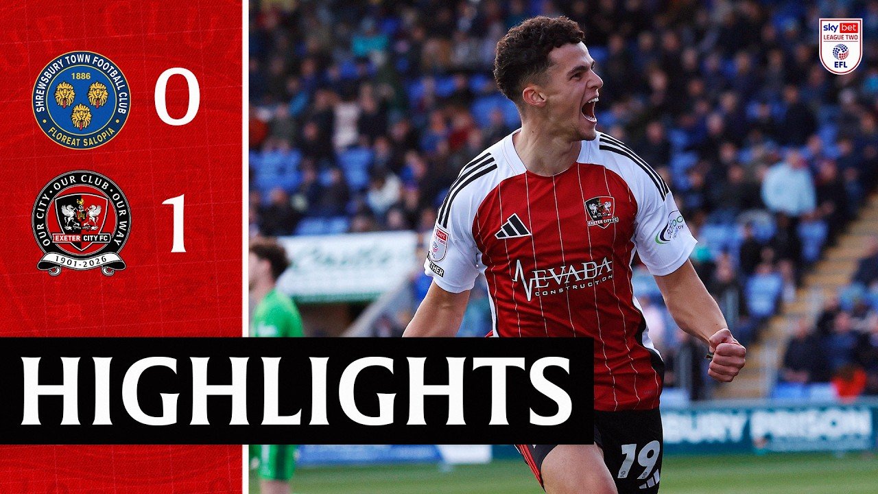Shrewsbury 0 - 1 Exeter — Full Highlights