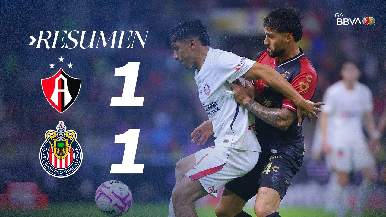 Atlas et Guadalajara font match nul 1-1 après un but égalisateur tardif