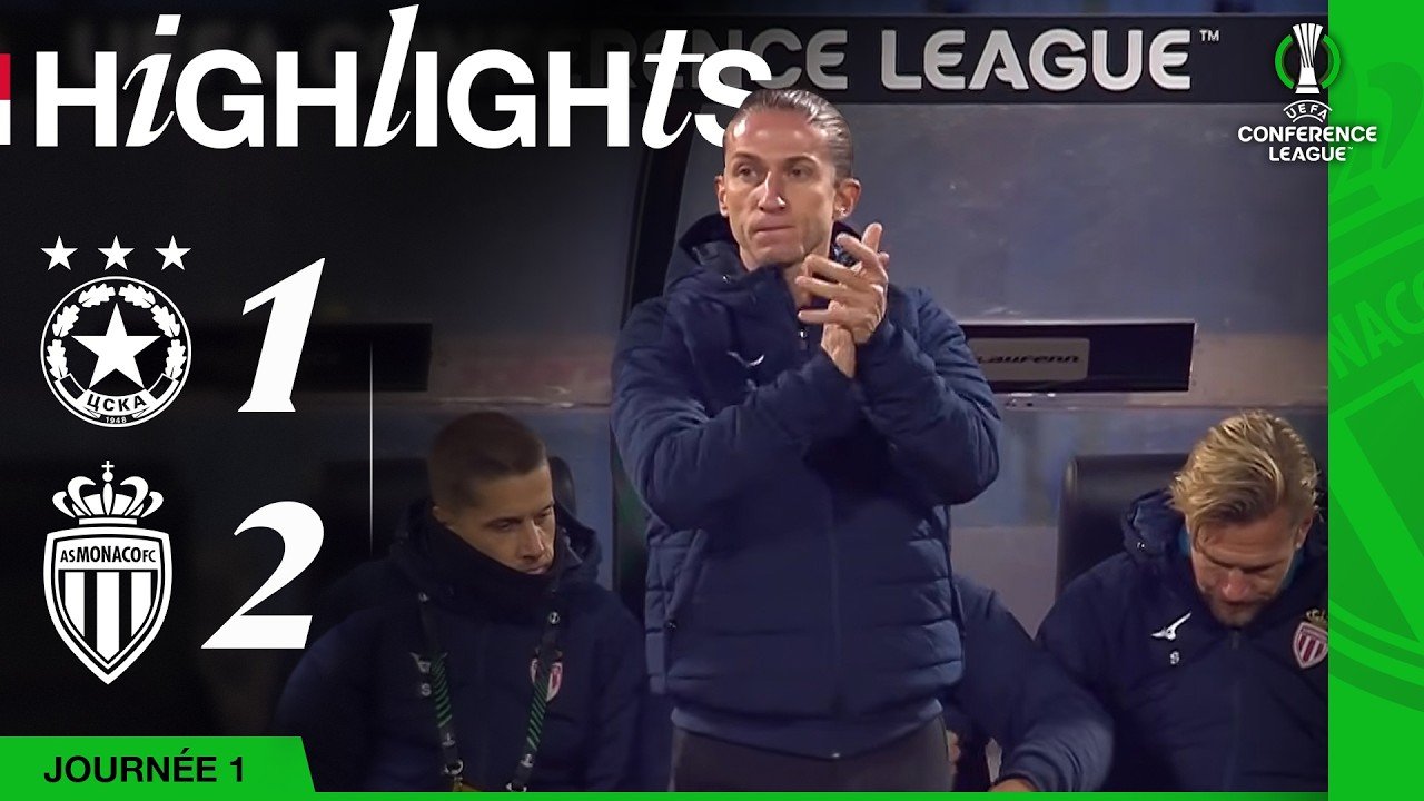 AS Monaco 1-2 victory over CSKA Sofia in Conference League