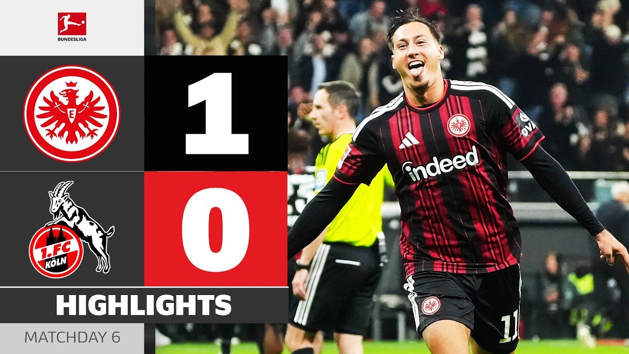 Eintracht Frankfurt 1-0 victory over 1. FC Köln