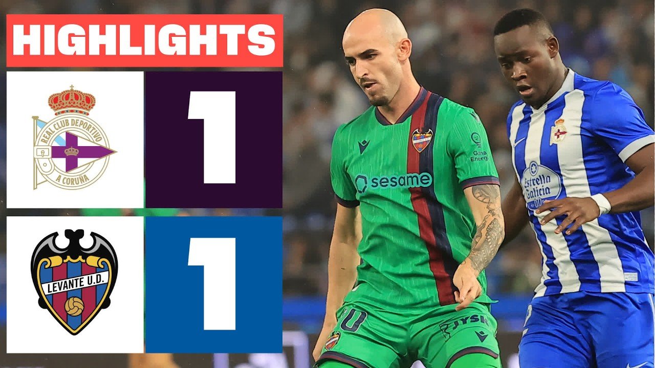 Deportivo and Levante share the points in a 1-1 draw