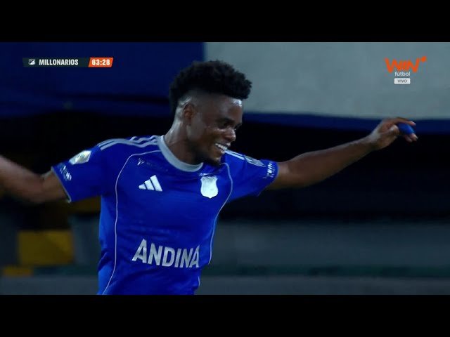 Millonarios 3 - 1 Jaguares — 63' Andrey Estupiñán