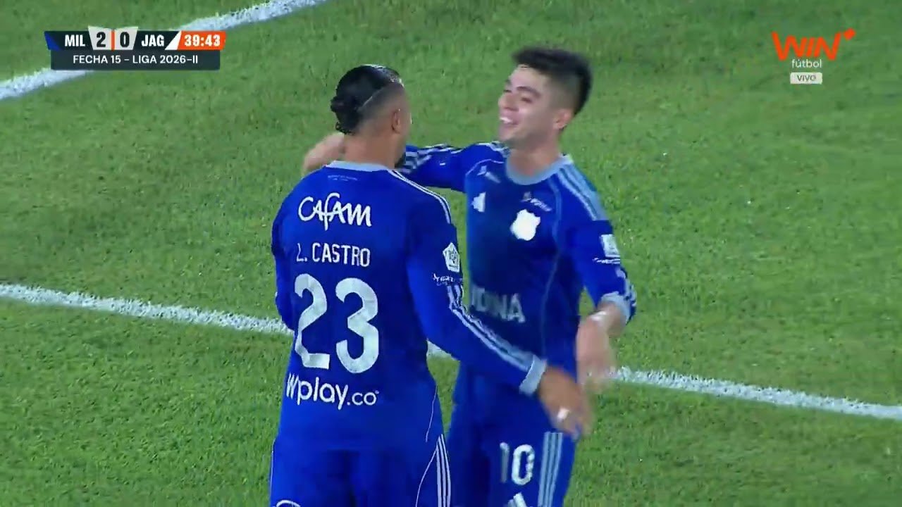 Millonarios 2 - 0 Jaguares — 40' Leonardo Castro
