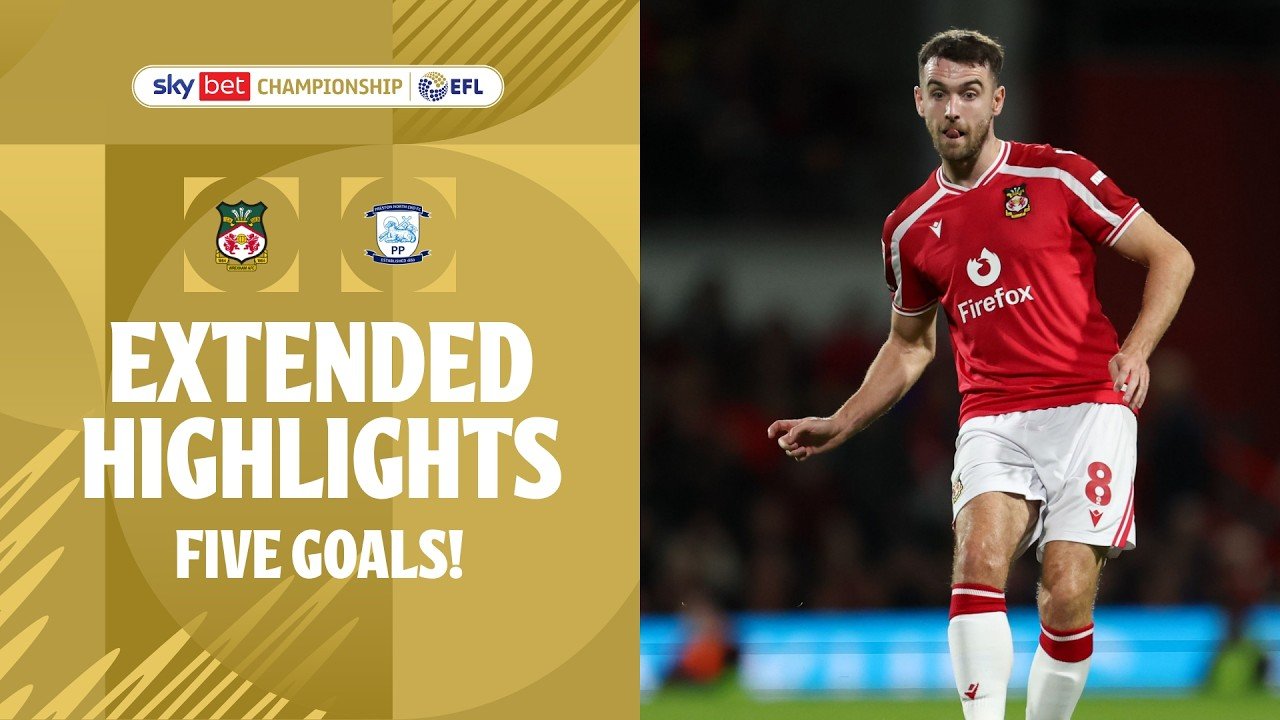 Victoire 4-1 de Wrexham contre Preston North End en match de Championship