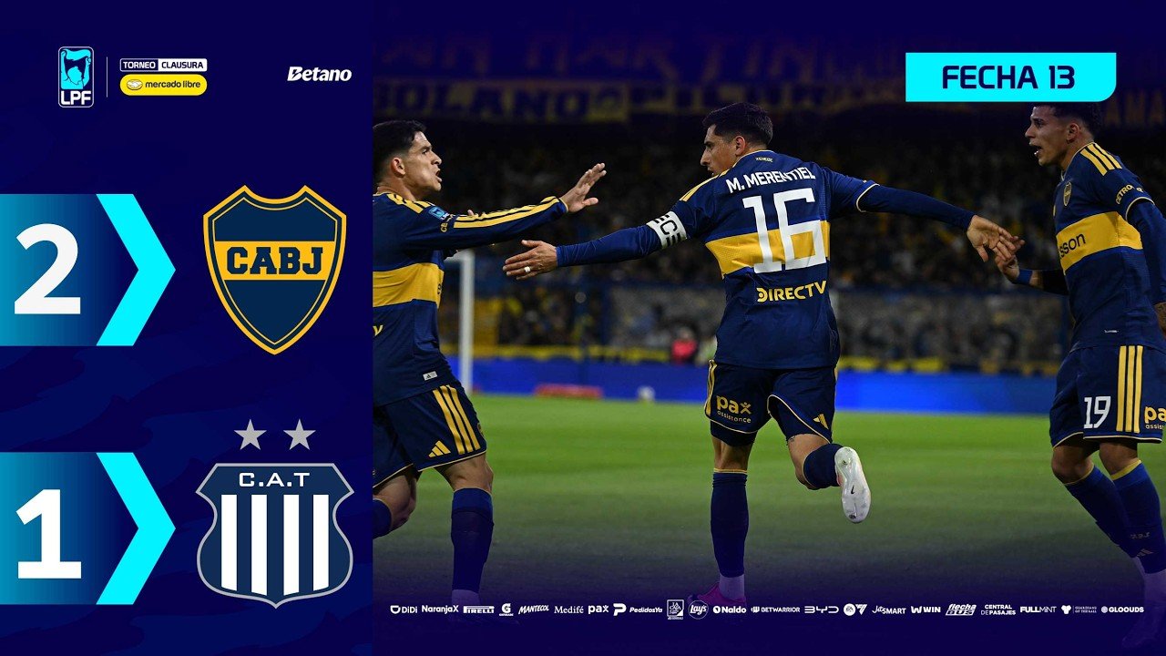 Boca Juniors 2 - 1 Talleres — Full Highlights
