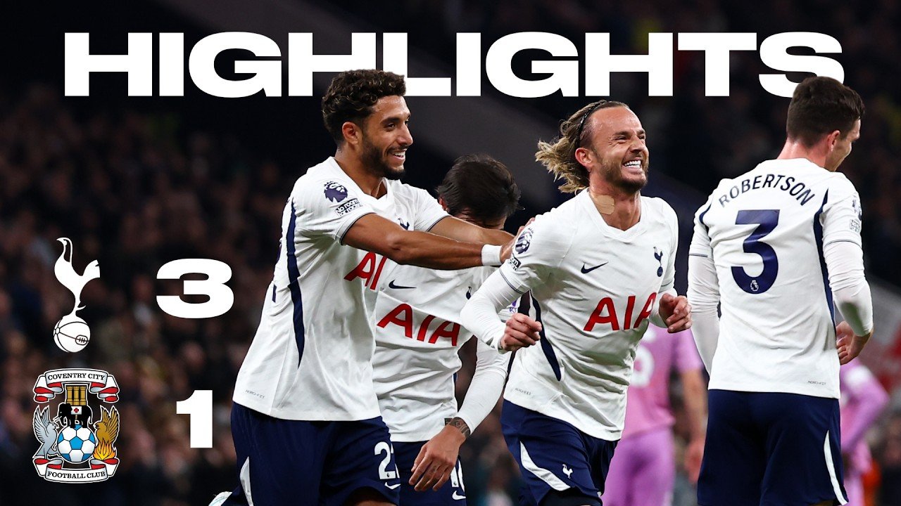 Tottenham Hotspur 3-1 victory over Coventry City