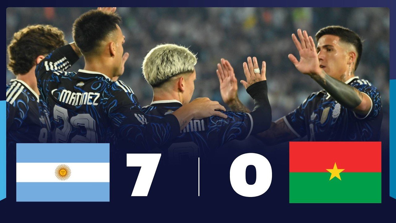 Argentina 7 - 0 Burkina Faso — Full Highlights