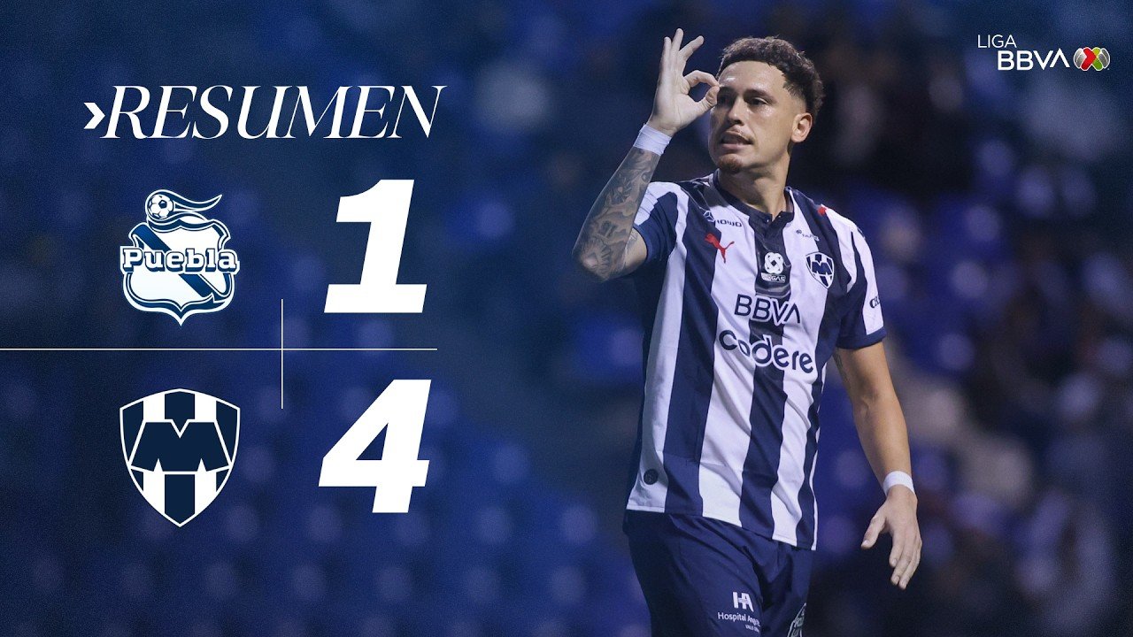 CF Monterrey 1-4 victory away at Club Puebla