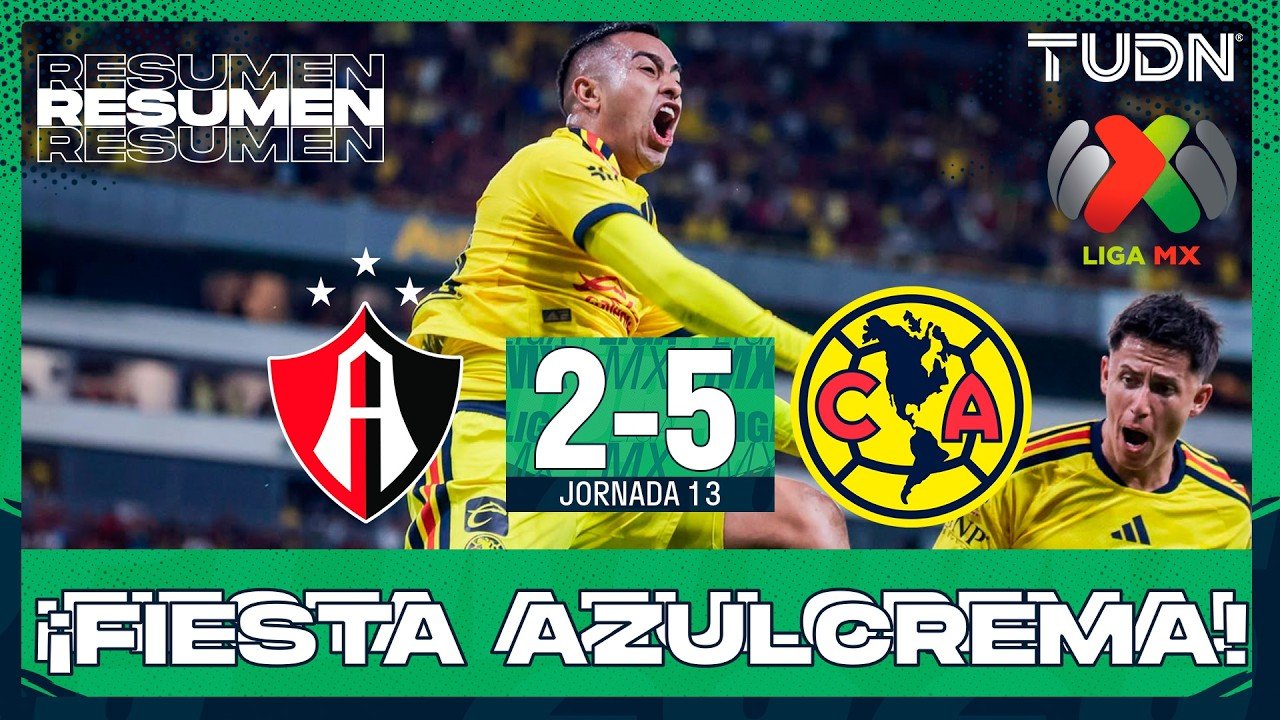 Club América 2-5 victory away at Atlas FC