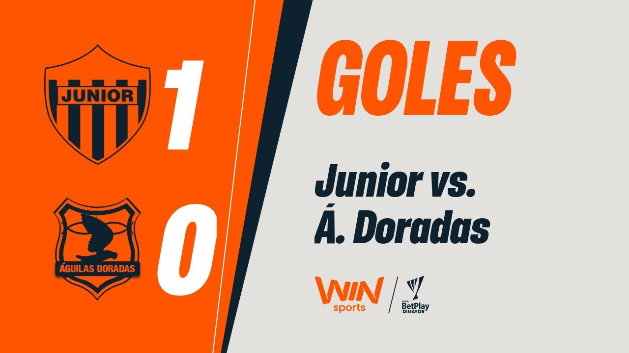 Junior Barranquilla 1 - 0 Águilas Doradas — 45' Déiber Caicedo