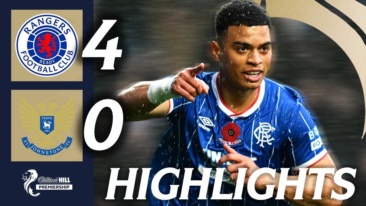 Rangers 4 - 0 St. Johnstone — Full Highlights