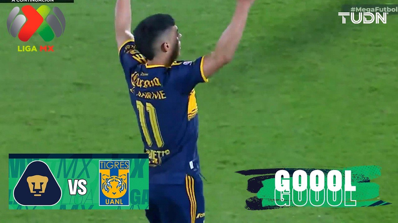 Pumas UNAM et Tigres UANL font match nul 1-1 en Liga MX Apertura
