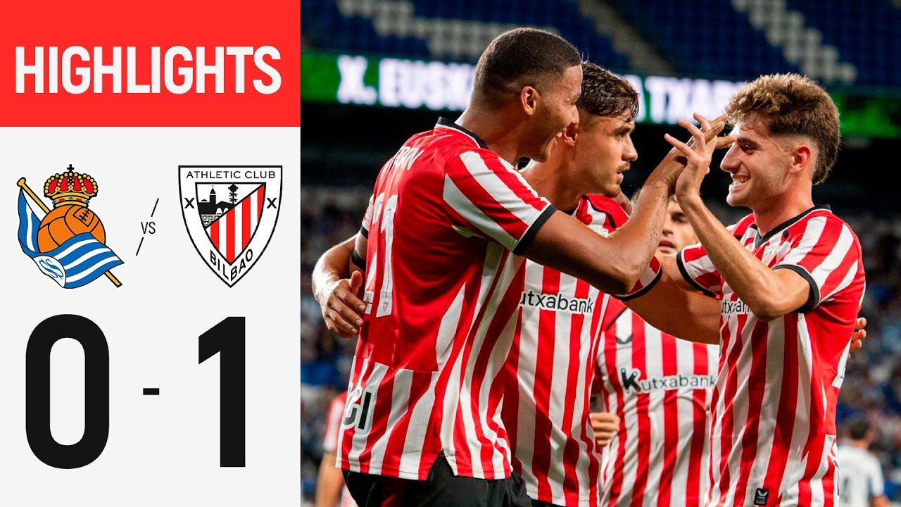 Real Sociedad 0 - 1 Athletic Club — Full Highlights