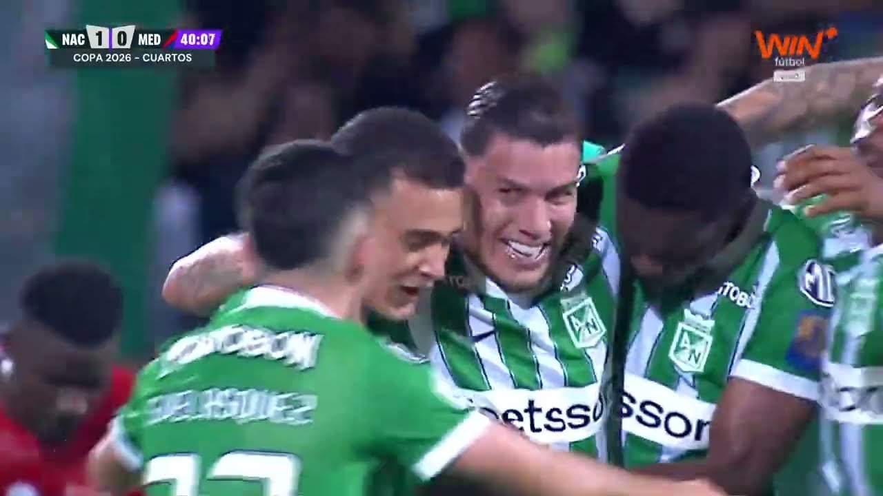 Atl. Nacional 2 - 0 Ind. Medellín — 41' Felipe Marin