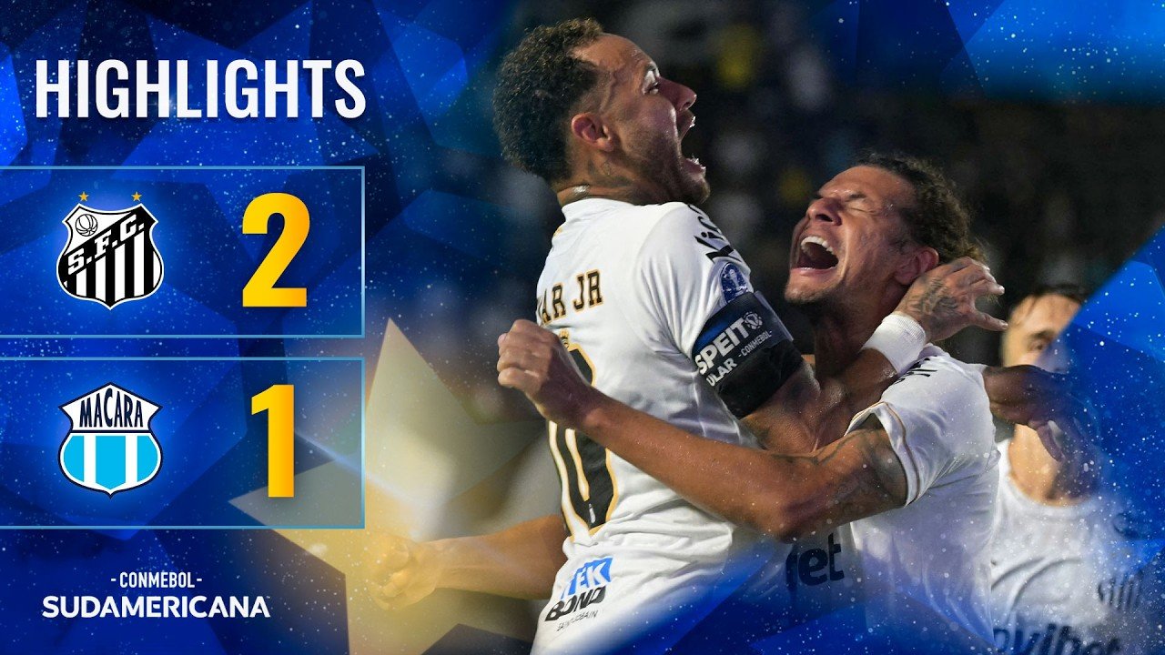 Santos 2 - 1 Macará — Full Highlights