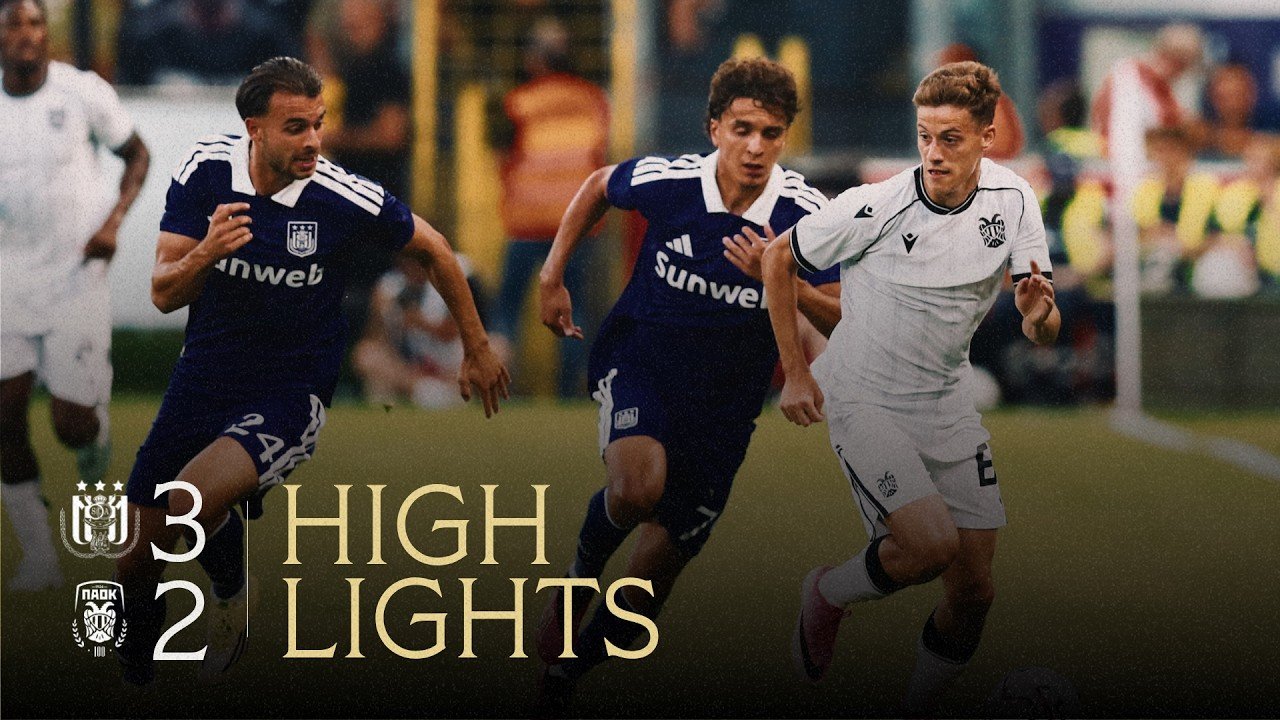 Anderlecht 3 - 2 PAOK — Full Highlights