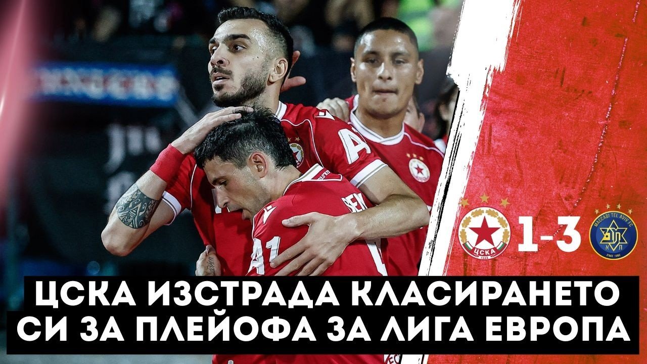 CSKA Sofia 1 - 3 M. Tel-Aviv — Full Highlights