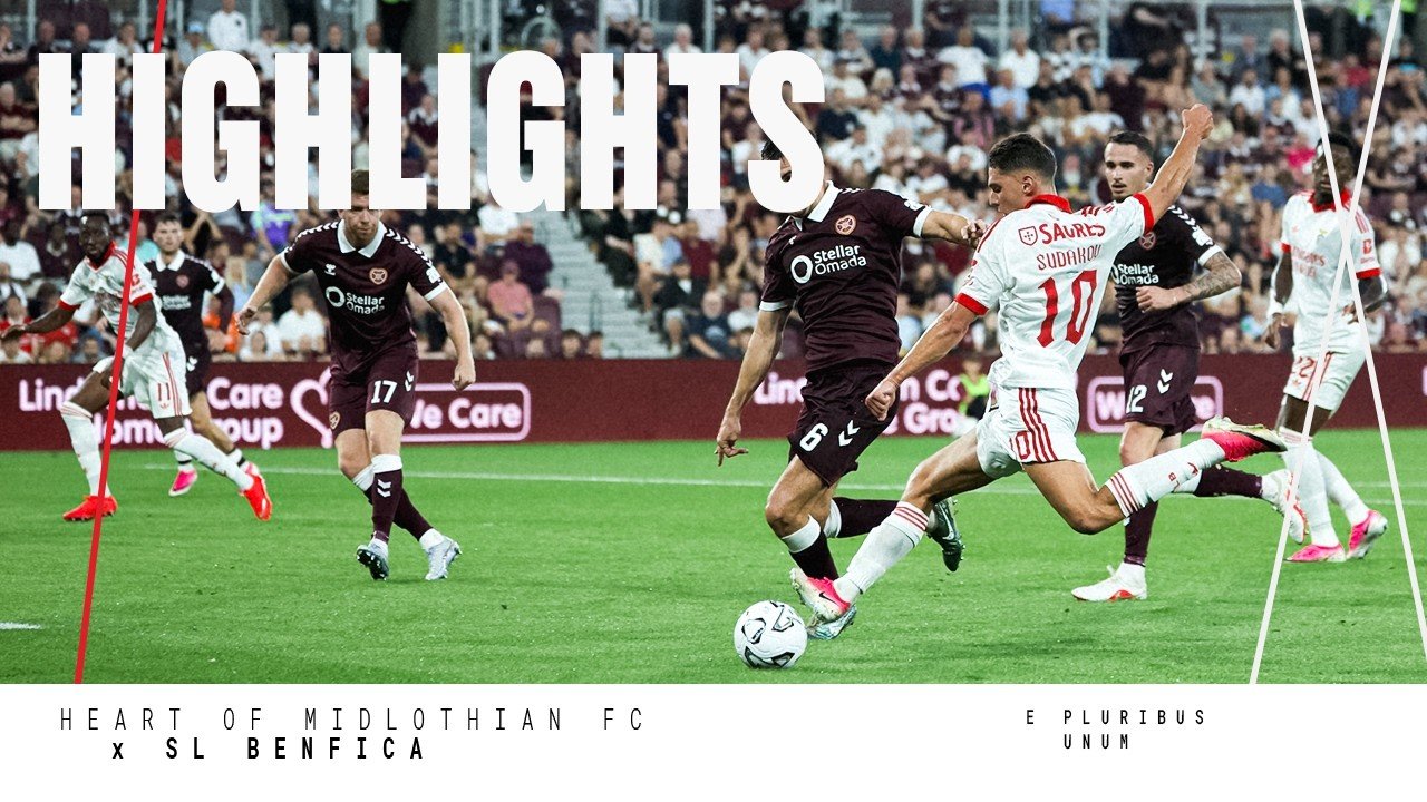 Hearts 1 - 1 Benfica — Full Highlights