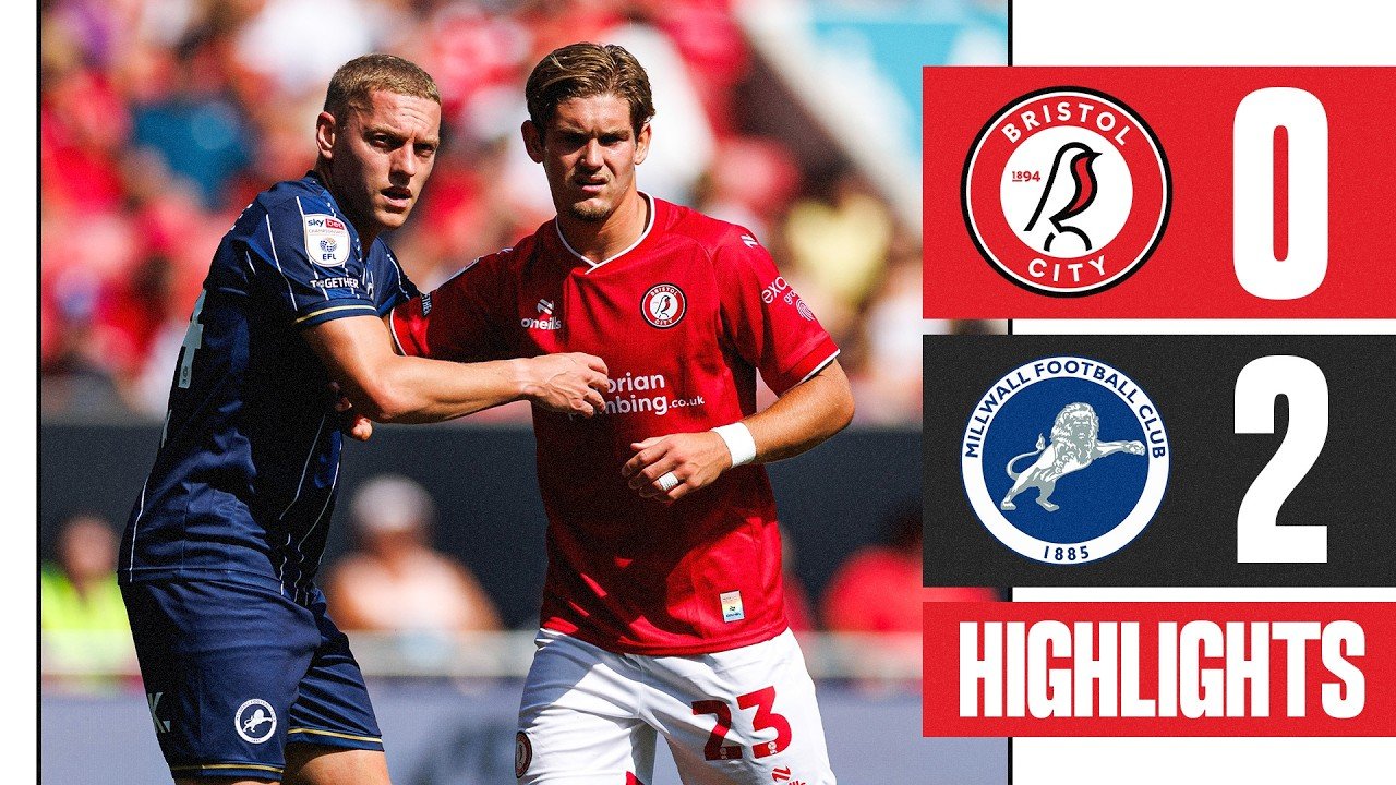 Bristol City 0-2 Millwall — Full Highlights