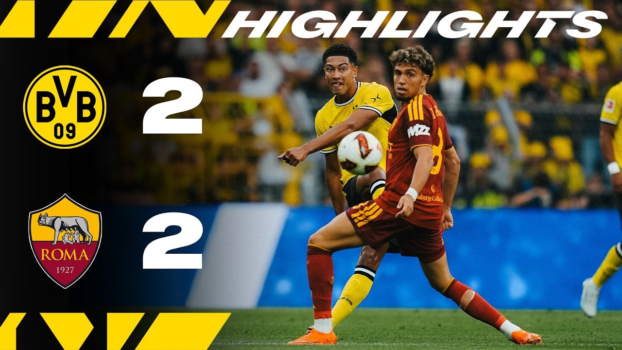 Dortmund 2 - 2 Roma — Full Highlights
