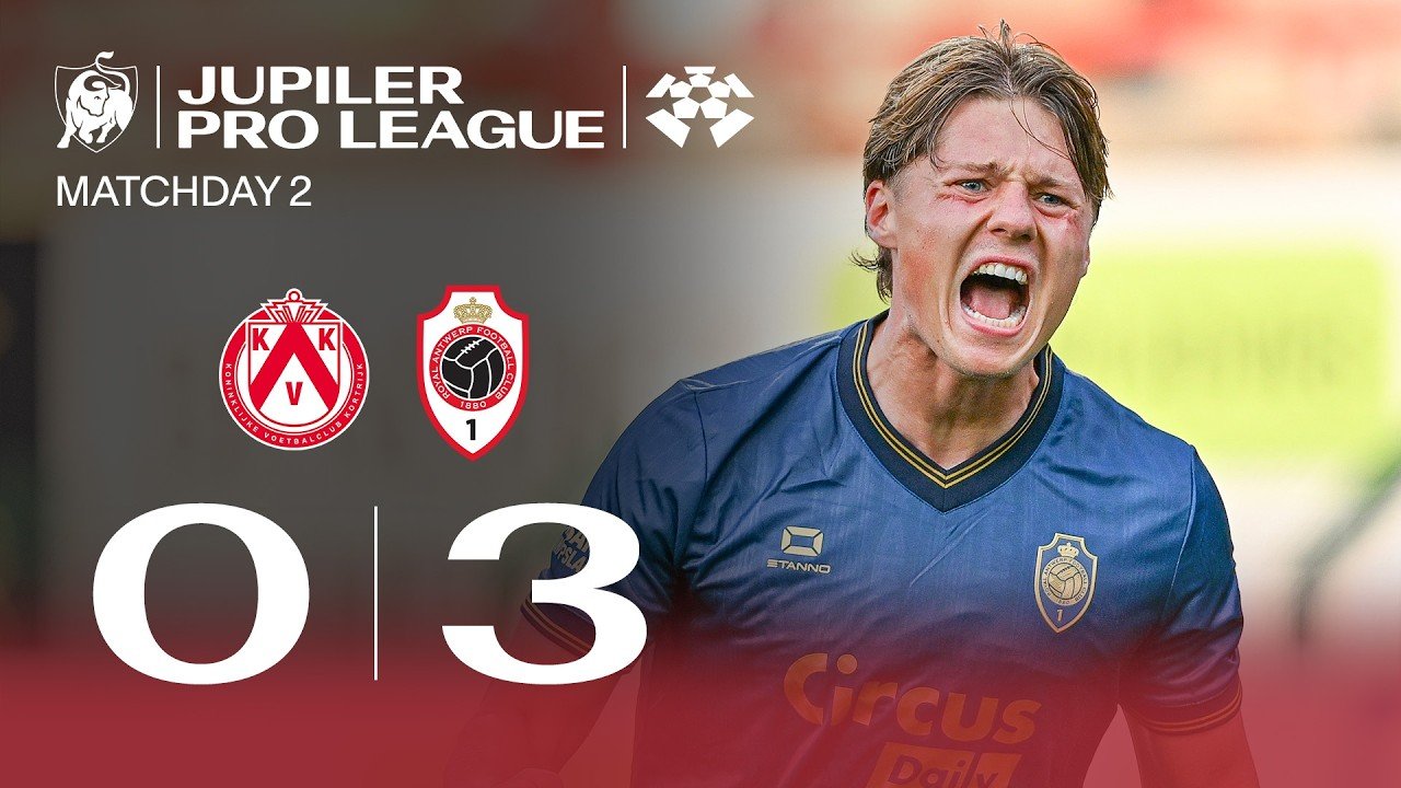 Kortrijk 0 - 3 Royal Antwerp — Full Highlights