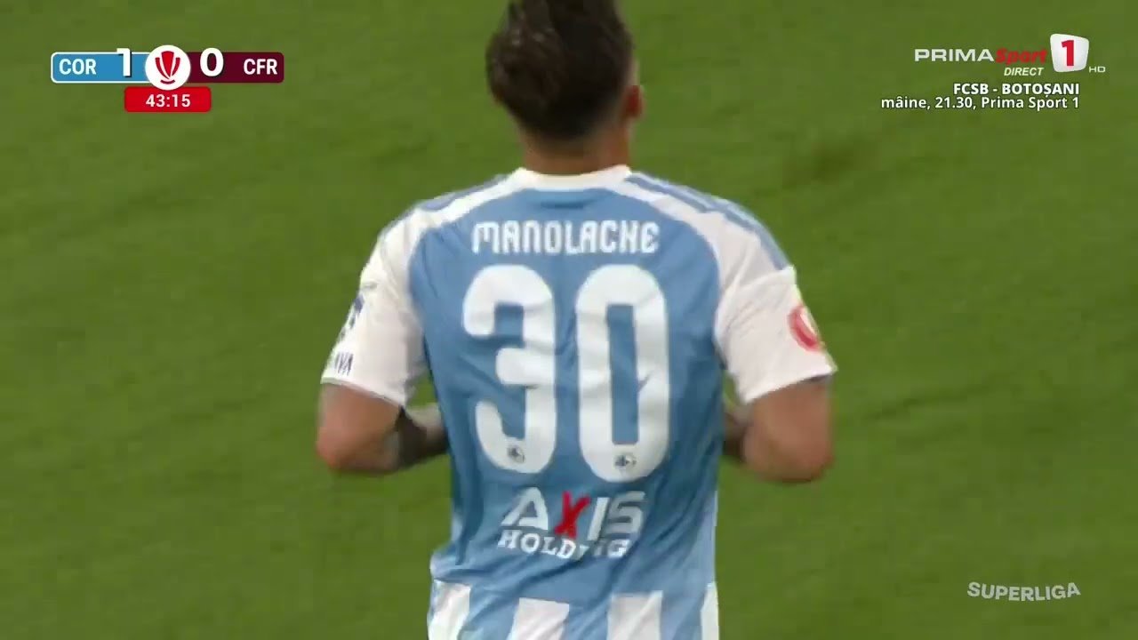 Corvinul 1 - 0 CFR Cluj — 43' Antoniu Manolache