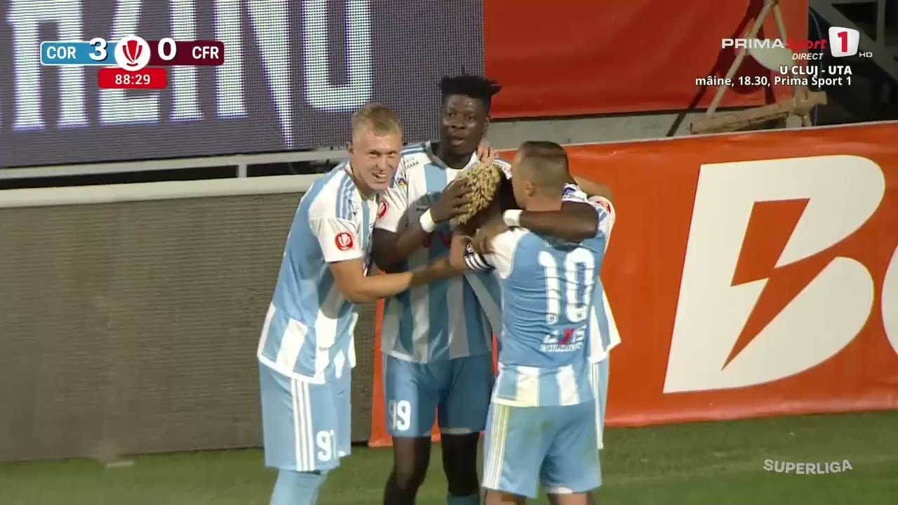 Corvinul 3 - 0 CFR Cluj — 88' Gideon Goodlad