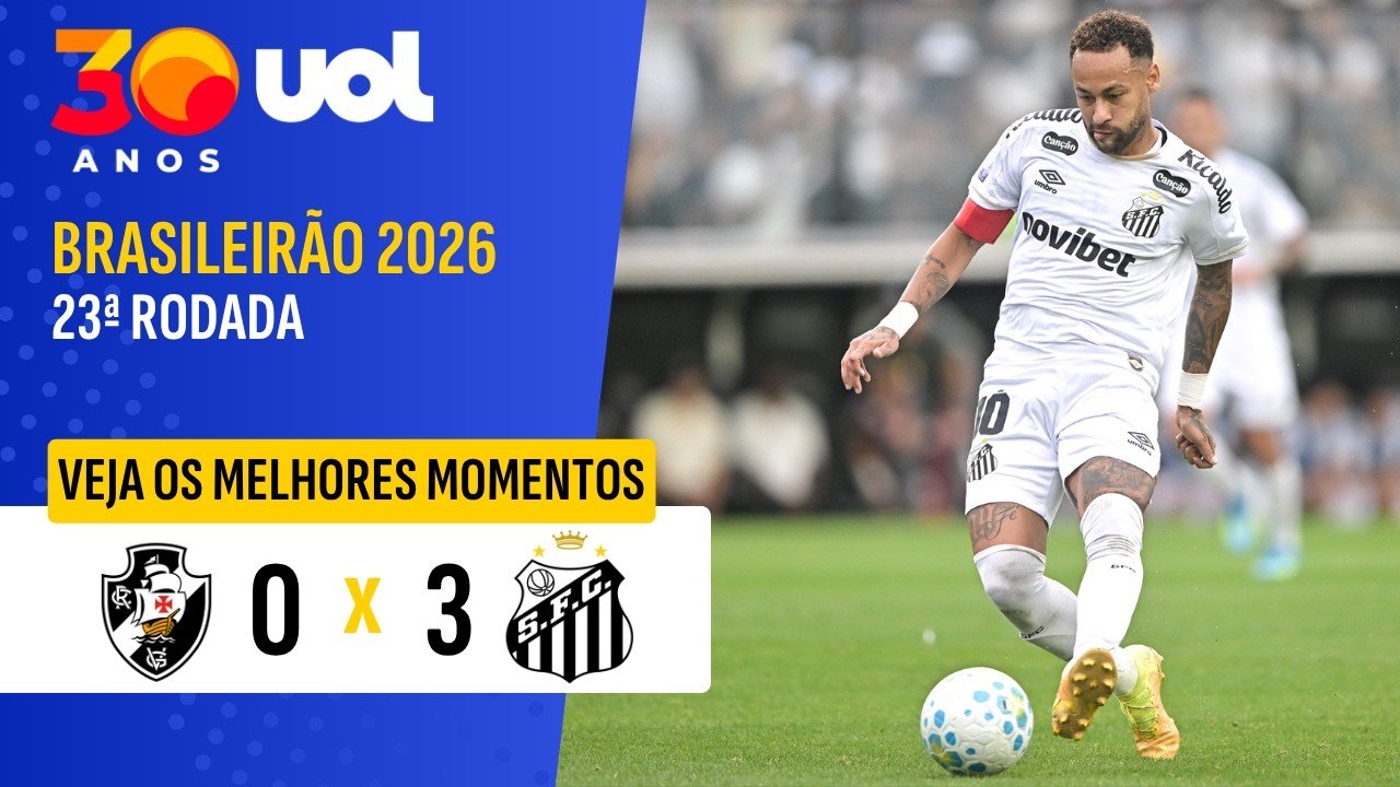 Vasco 0 - 3 Santos — Full Highlights