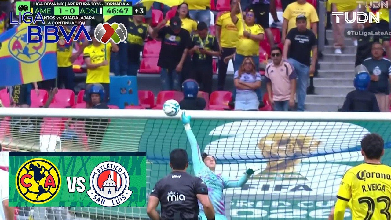 América 2 - 0 San Luis — 52' Óscar Perea