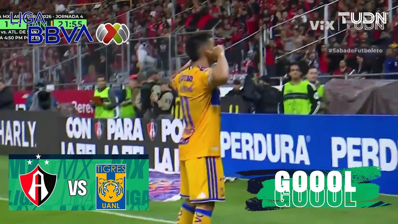 Atlas 1 - 1 Tigres — 21' Juan Brunetta