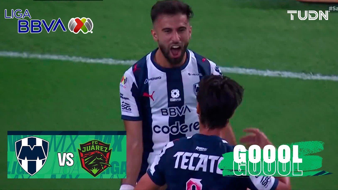 Monterrey 2 - 0 Juárez — 15' Diego Rossi