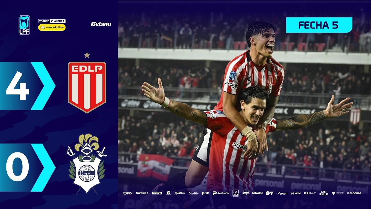 Estudiantes 4 - 0 Gimnasia — Full Highlights