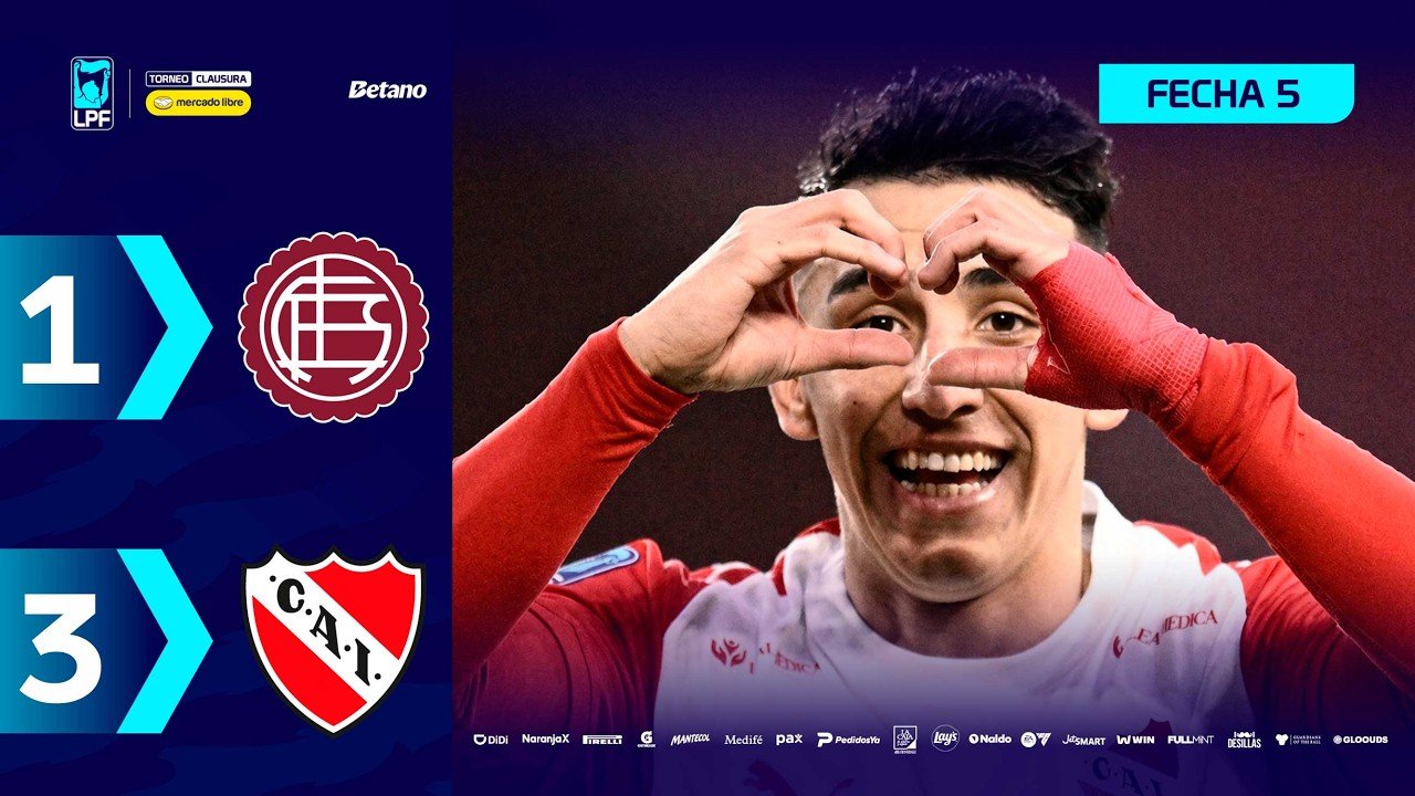 Lanús 1 - 3 Independiente — Full Highlights