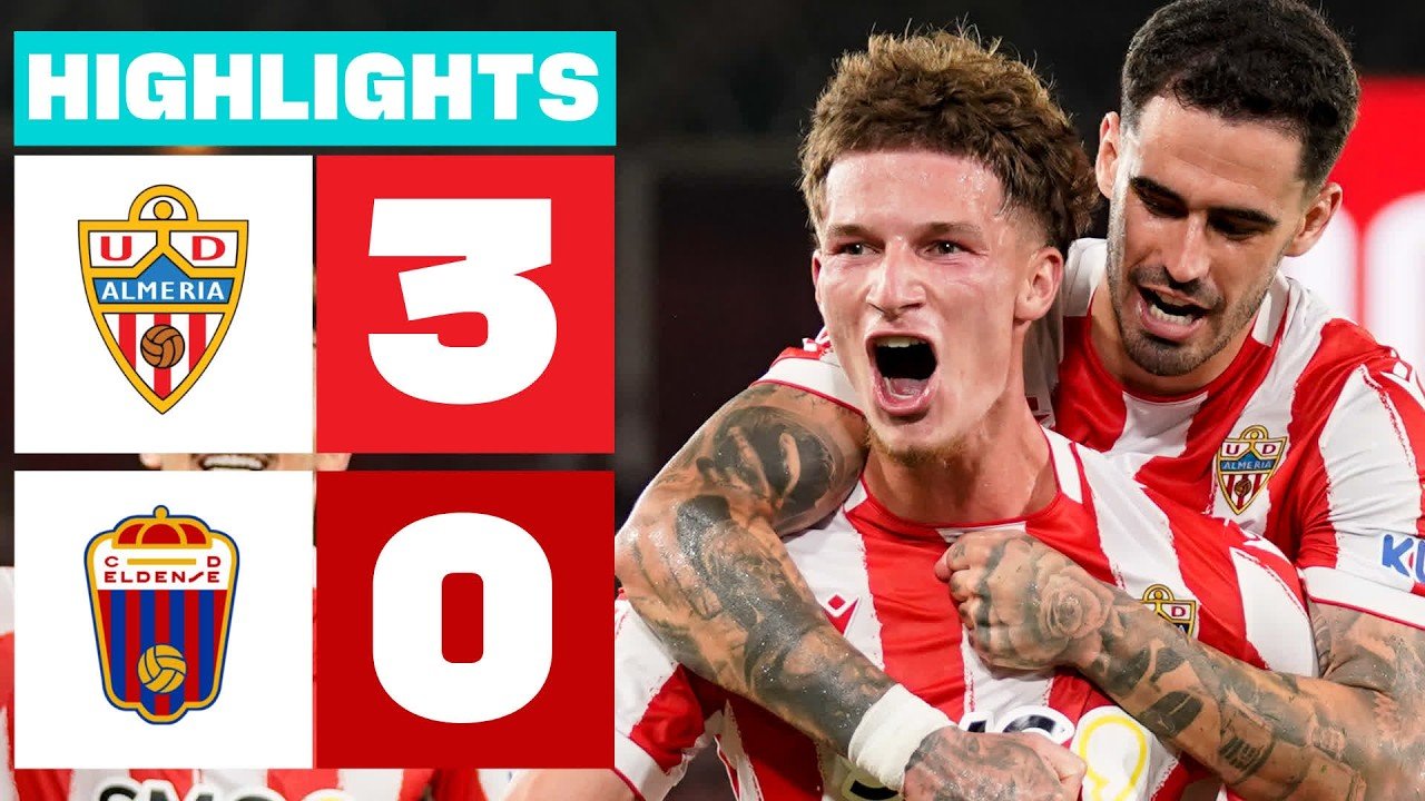 Almería 3 - 0 Eldense — Full Highlights
