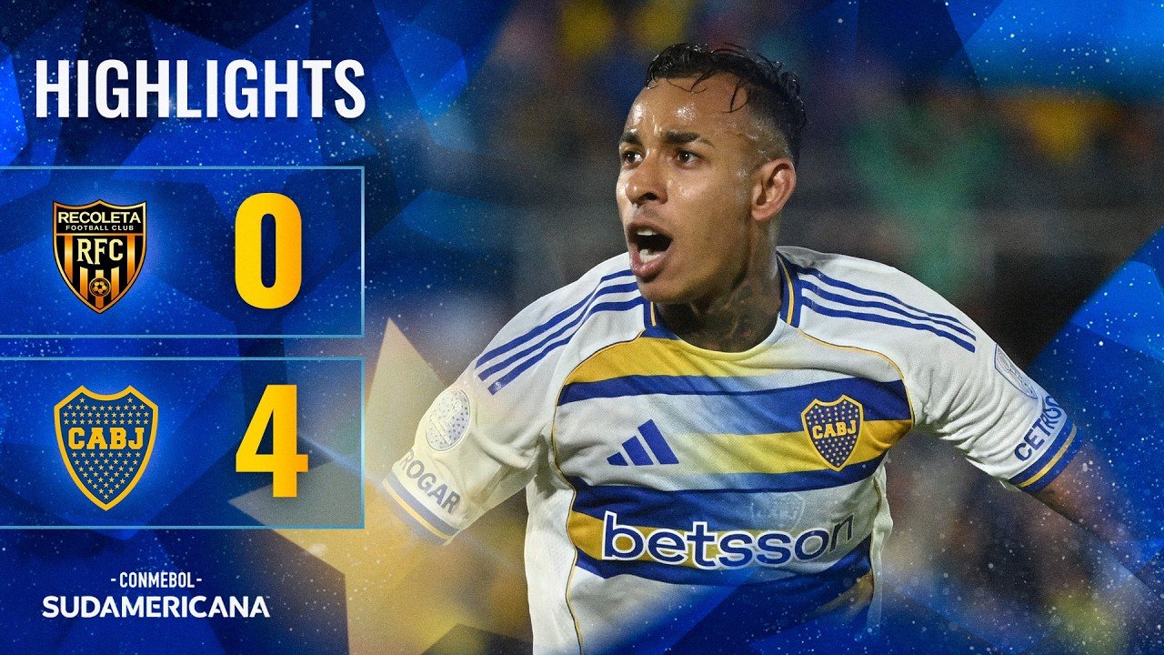 Recoleta 0 - 4 Boca Juniors — Full Highlights
