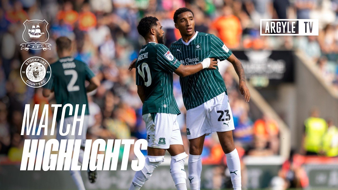 Plymouth 1 - 3 Stockport County — Full Highlights