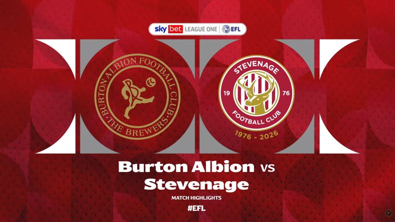 Burton 1 - 1 Stevenage — Full Highlights