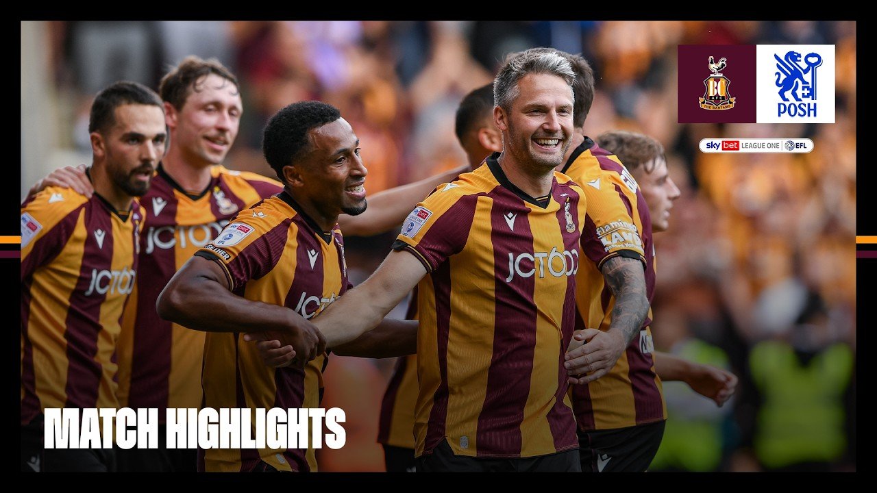 Bradford 2 - 0 Peterborough Utd — Full Highlights