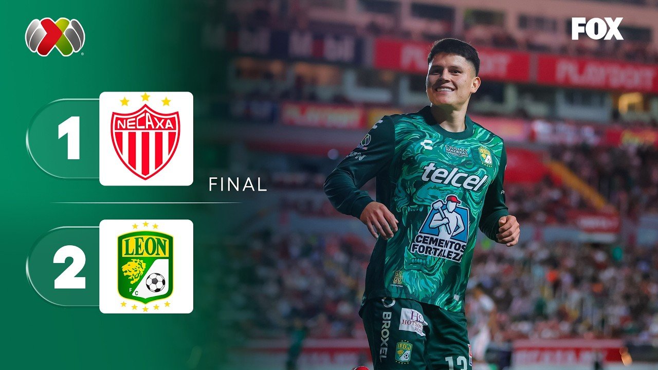 Necaxa 1 - 2 León — Full Highlights