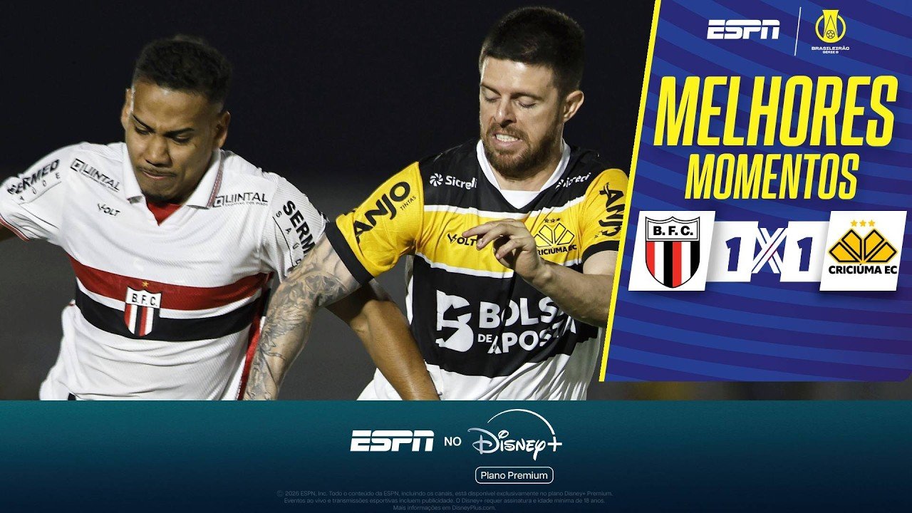 Botafogo-SP 1 - 1 Criciúma — Full Highlights