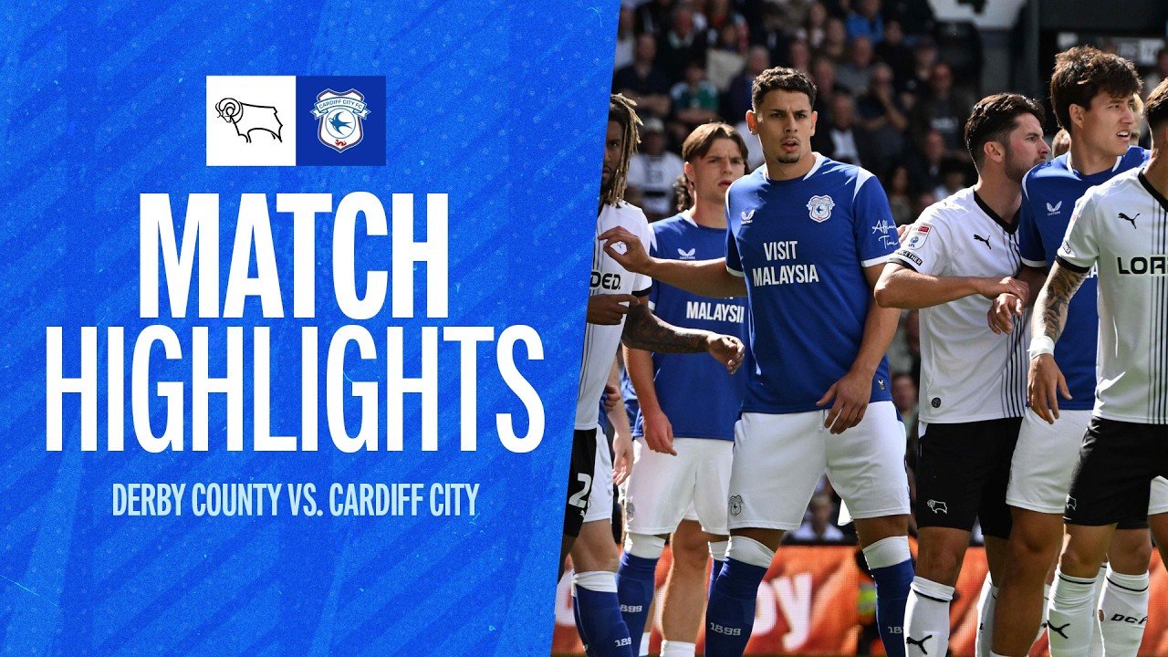 Derby 2 - 2 Cardiff — Full Highlights