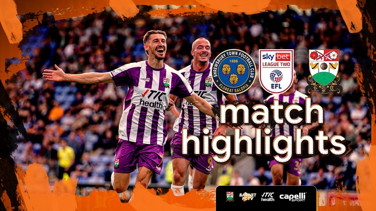 Shrewsbury 1 - 3 Barnet — Full Highlights