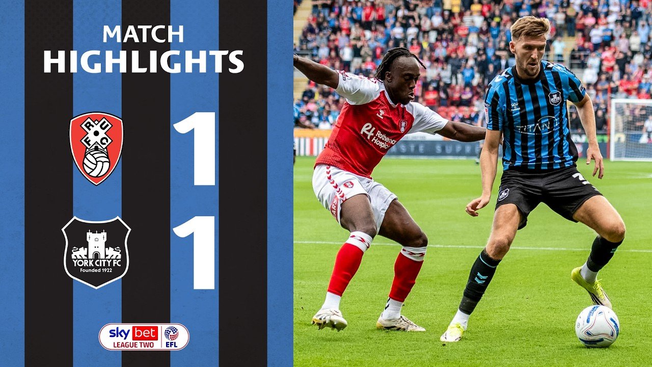 Rotherham 1 - 1 York — Full Highlights