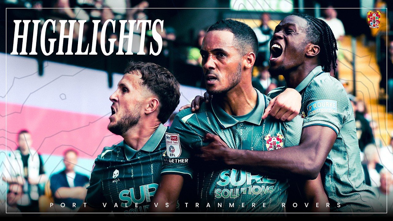 Port Vale 1 - 1 Tranmere — Full Highlights