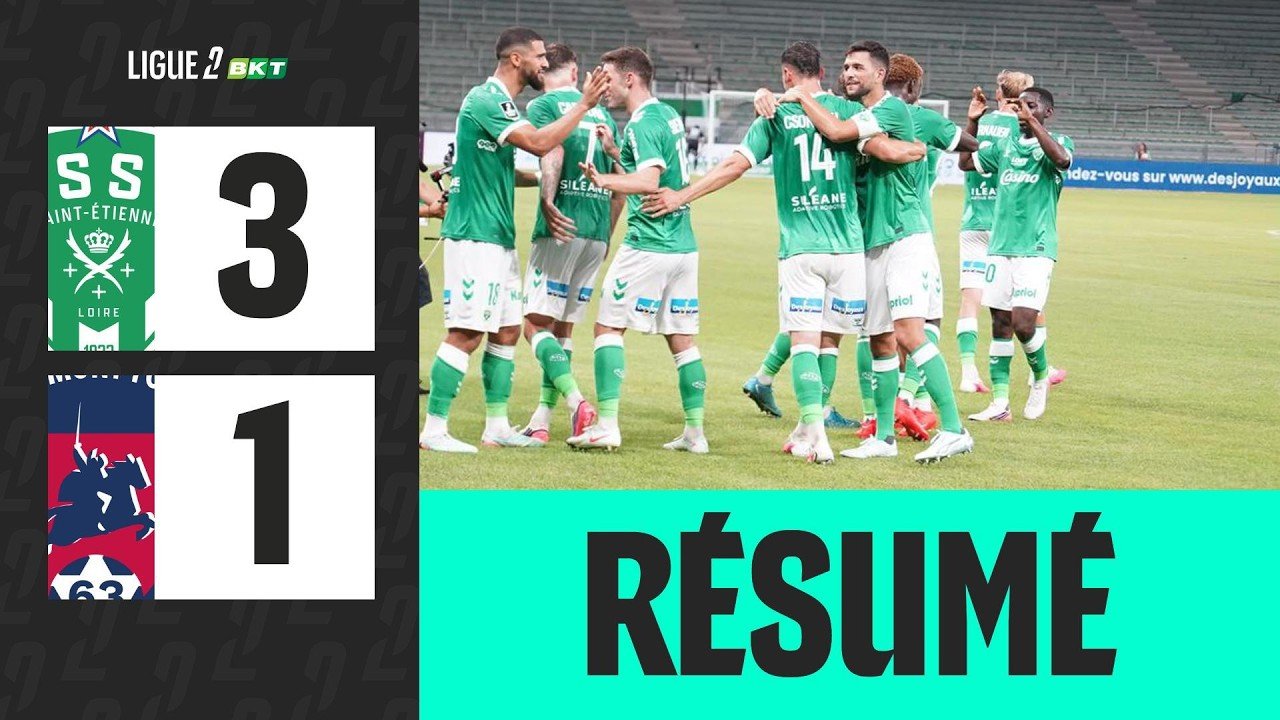 Saint-Étienne 3 - 1 Clermont — Full Highlights